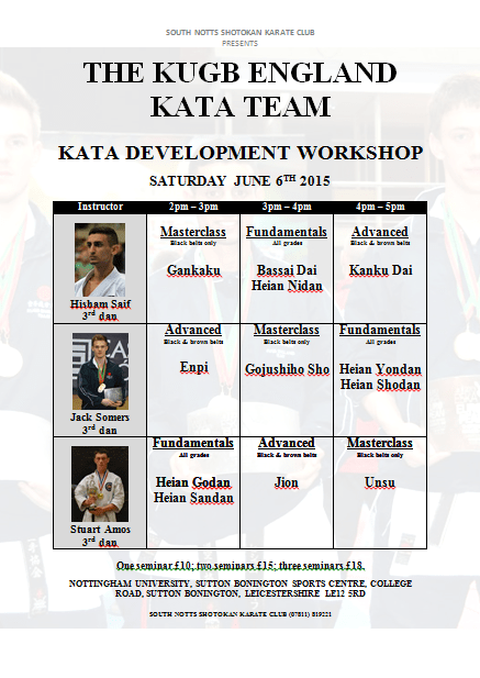 KUGB England Kata Course